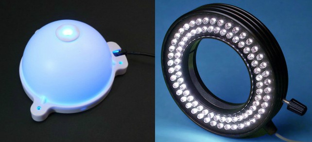 Dome and LED ring layer